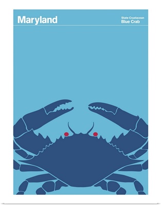 State Posters - Maryland State Crustacean: Blue Crab