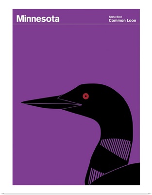 State Posters - Minnesota State Bird: Common Loon