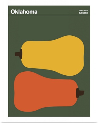 State Posters - Oklahoma State Meal: Squash
