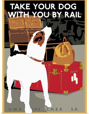 Take Your Dog With You, Rail Travel Poster