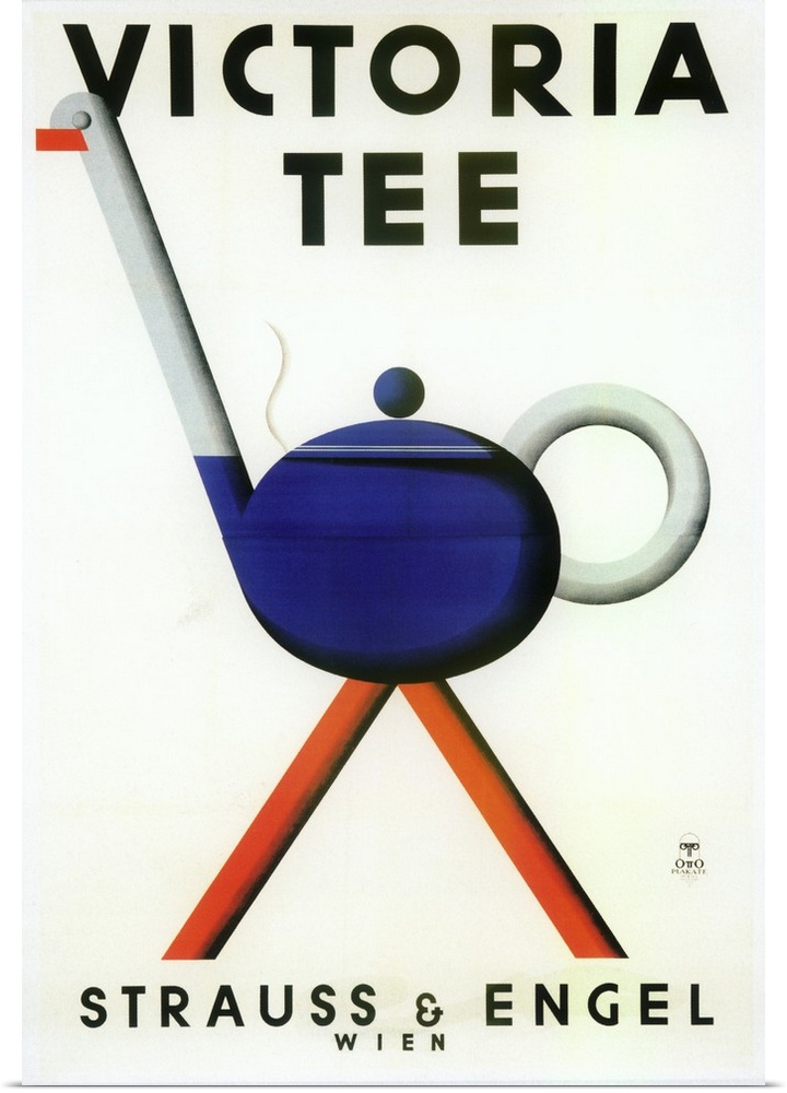 Vintage poster advertisement for Victoria Tea.