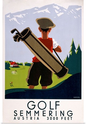 Vintage Advertising Poster - Golf Semmering