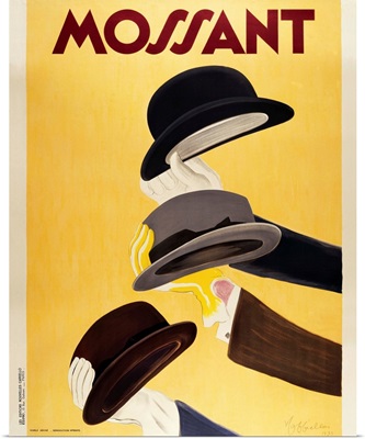Vintage Advertising Poster - Mossant Hats