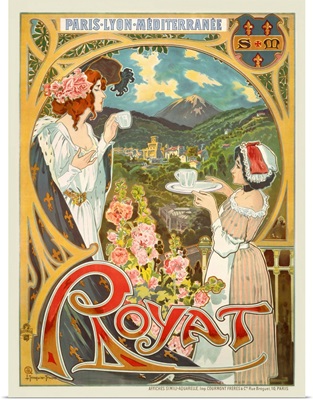 Vintage Advertising Poster - Royat