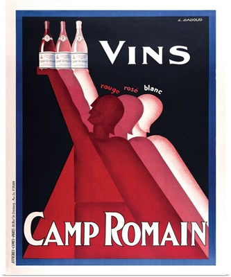 Vintage Advertising Poster - Vins Camp Romain