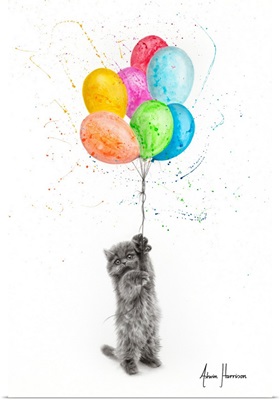 The Naughty Kitten And The Balloons