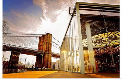 Brooklyn Bridge And Jane's Carousel