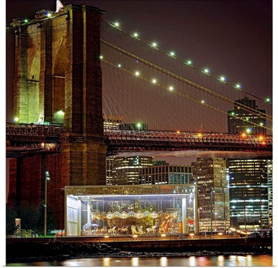 Brooklyn Bridge And Jane's Carousel
