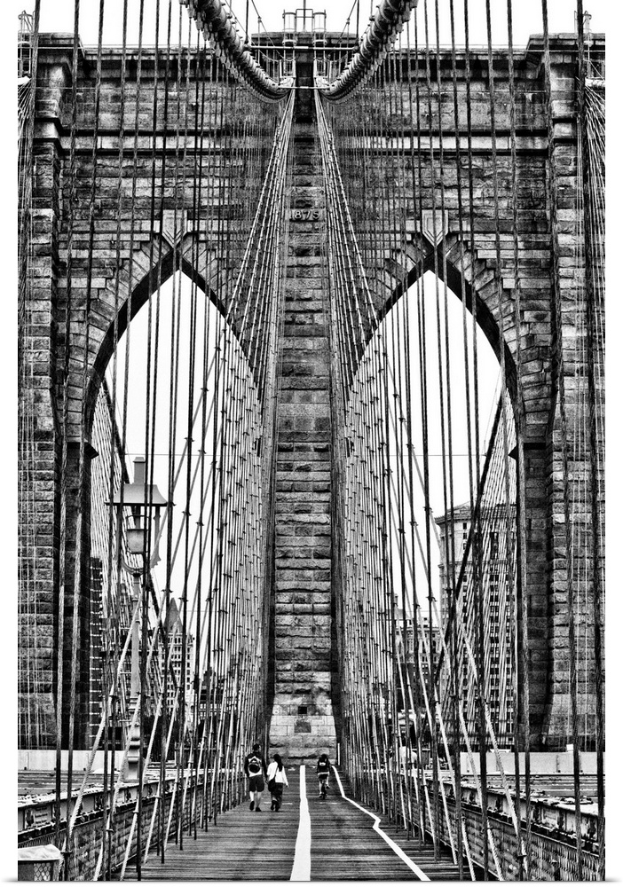 Brooklyn Bridge Black And White