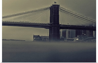 Brooklyn Bridge Foggy Morning