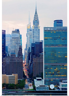 Chrysler Building, United Nations And 42nd Street