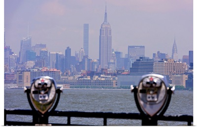 Empire State Building And Manhattan View From Jersey