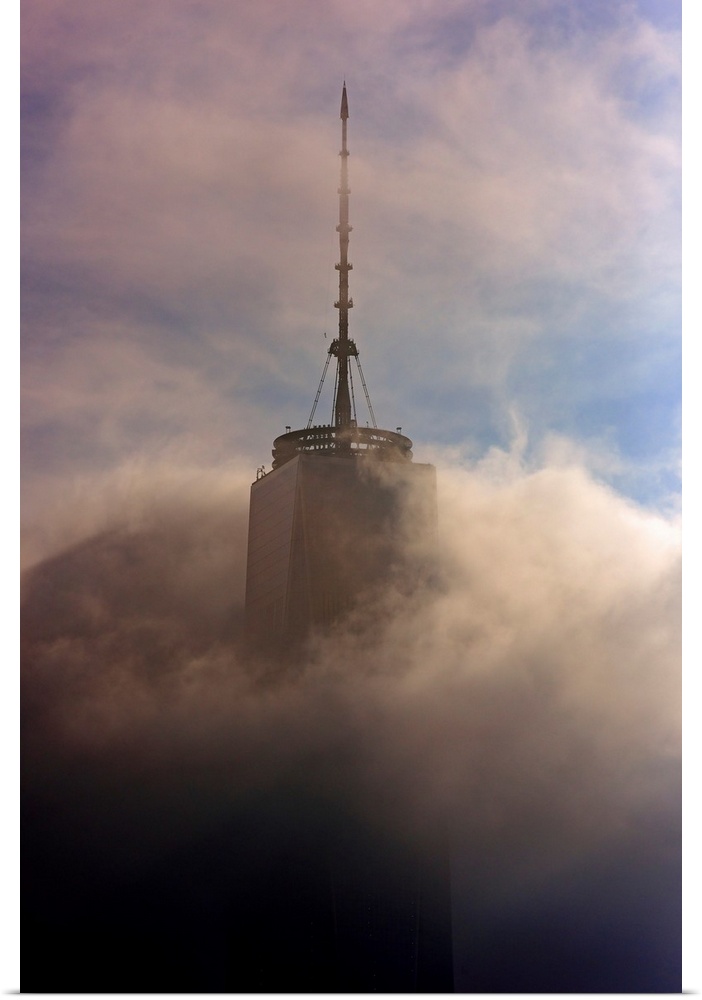 Freedom Tower Among Clouds