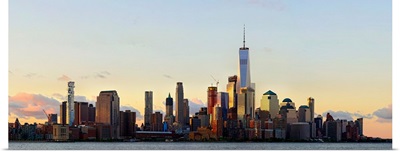 Lower Manhattan Panoramic View From Hoboken