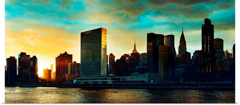 Panoramic View Of United Nations