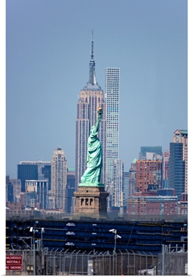 Statue Of Liberty And Empire State Buillding