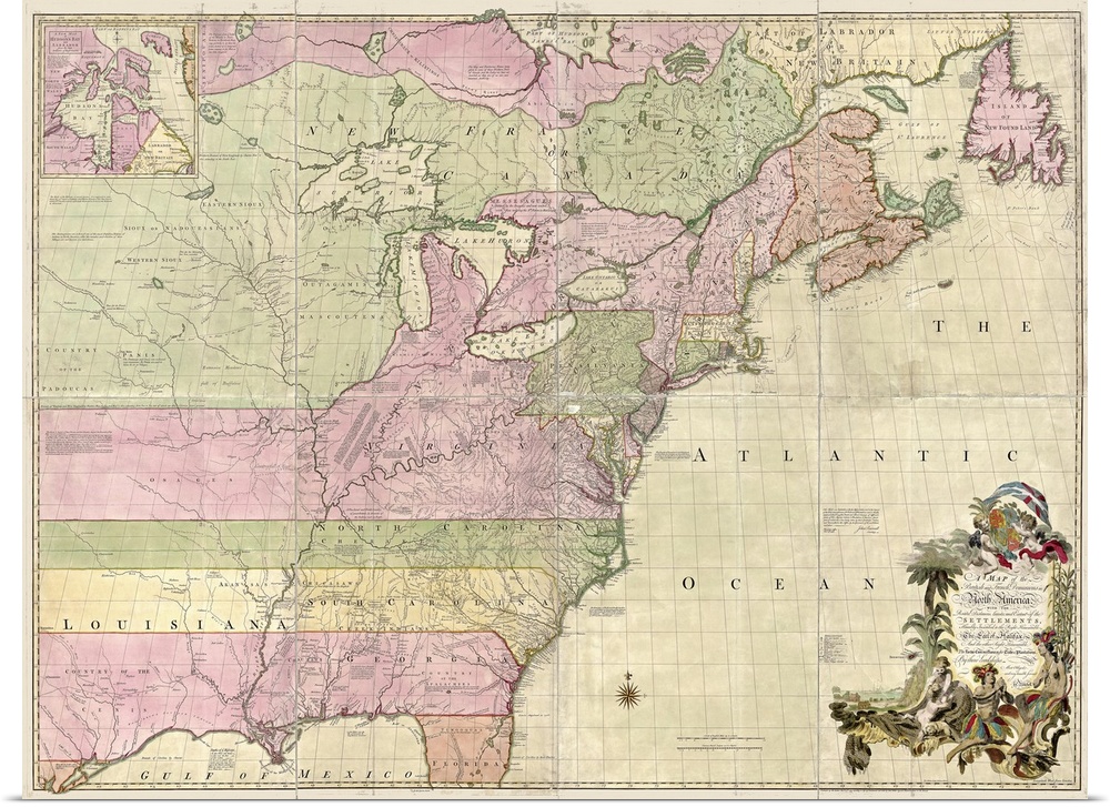 Considered by some to be the most important map in the history of the United States, Mitchell's 1755 map of the British co...