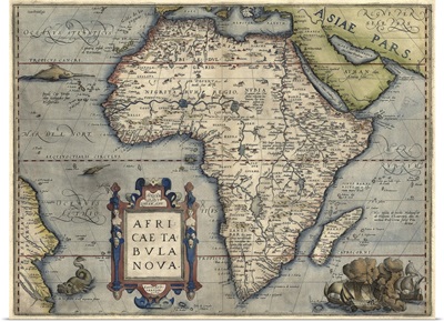 Antique Map of Africa, 1570