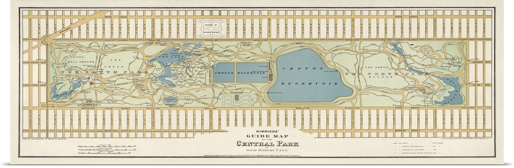Hinrichs' Guide Map of the Central Park