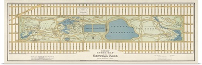 Hinrichs' Guide Map of the Central Park, 1875