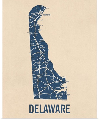Vintage Delaware Road Map 1