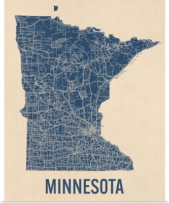 Vintage Minnesota Road Map 1
