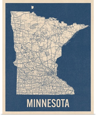 Vintage Minnesota Road Map 2