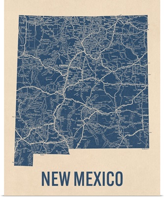 Vintage New Mexico Road Map 1