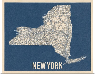 Vintage New York State Road Map 2