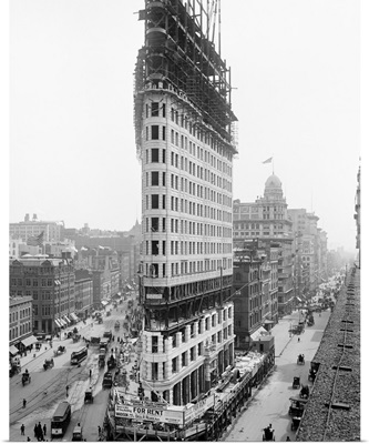 Vintage photograph of Flatiron Building, New York City