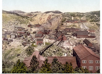 Vintage photograph of Homestake Mine, Lead, South Dakota