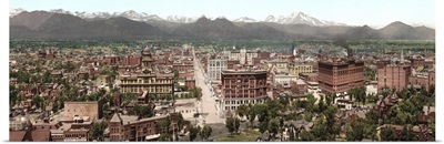 Vintage photograph of Panorama of Denver Colorado