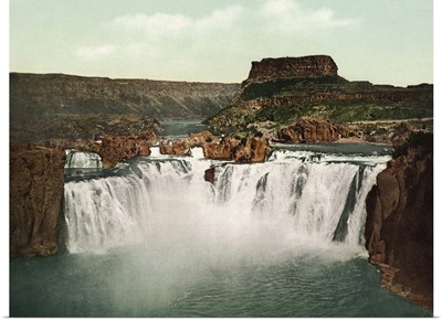 Vintage photograph of Shoshone Falls, Idaho