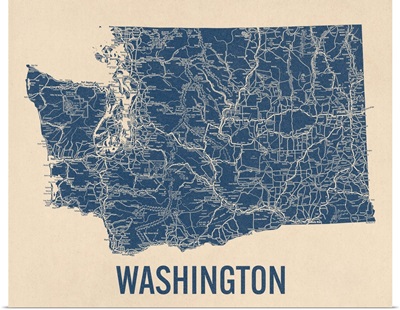 Vintage Washington State Road Map 1