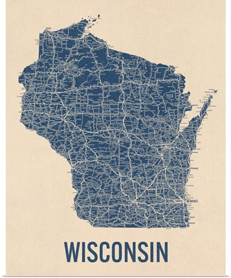 Vintage Wisconsin Road Map 1