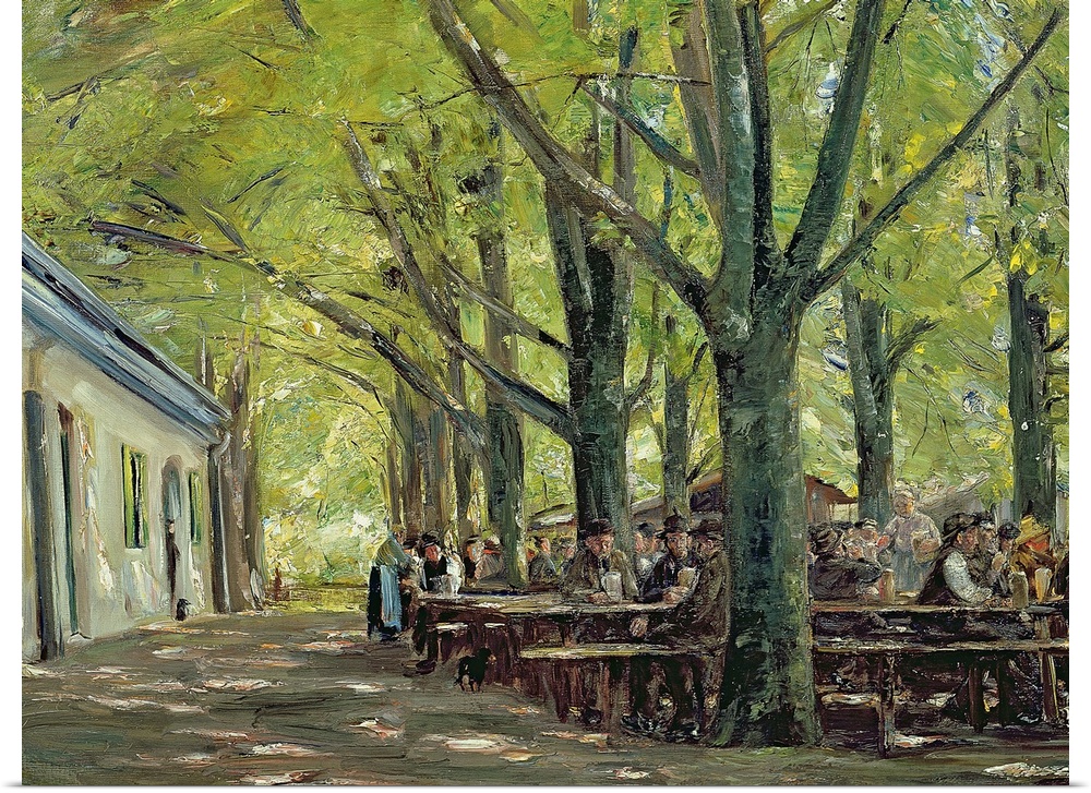 XIR103481 A Country Brasserie, Brannenburg, Bavaria, 1894 (oil on canvas)  by Liebermann, Max (1847-1935); 70x100 cm; Muse...