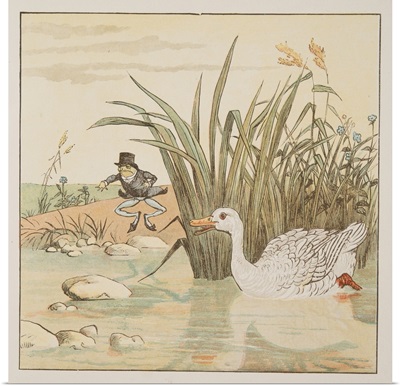 A lily-white Duck came and gobbled him up, from The Hey Diddle Diddle Picture Book