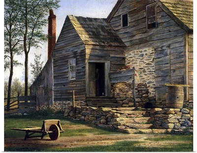 A Long Island Homestead (oil on canvas on panel)