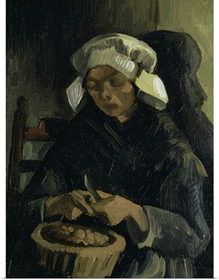 A Peasant From Neunen Peeling Potatoes, 1885