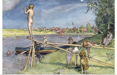 A Pleasant Bathing Place, from 'A Home' series, c.1895