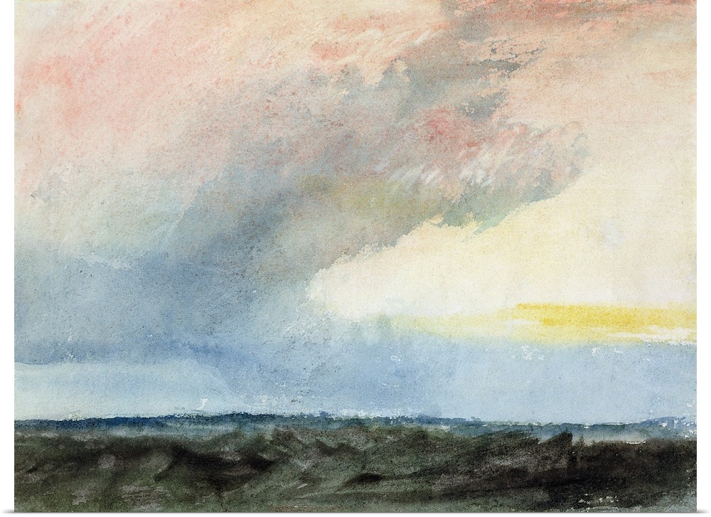 AGN252251 Credit: A Rainstorm at Sea (w/c on paper) by Joseph Mallord William Turner (1775-1851)Private Collection/ Photo ...