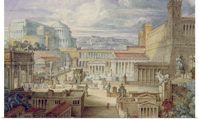 A Scene in Ancient Rome, A Setting for Titus Andronicus, Act I, scene 3, c.1830