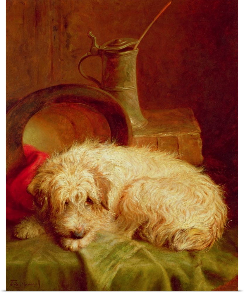 A Terrier by Marshall, John Fitz (1859-1932); Private Collection; Christopher Wood Gallery, London, UK; English