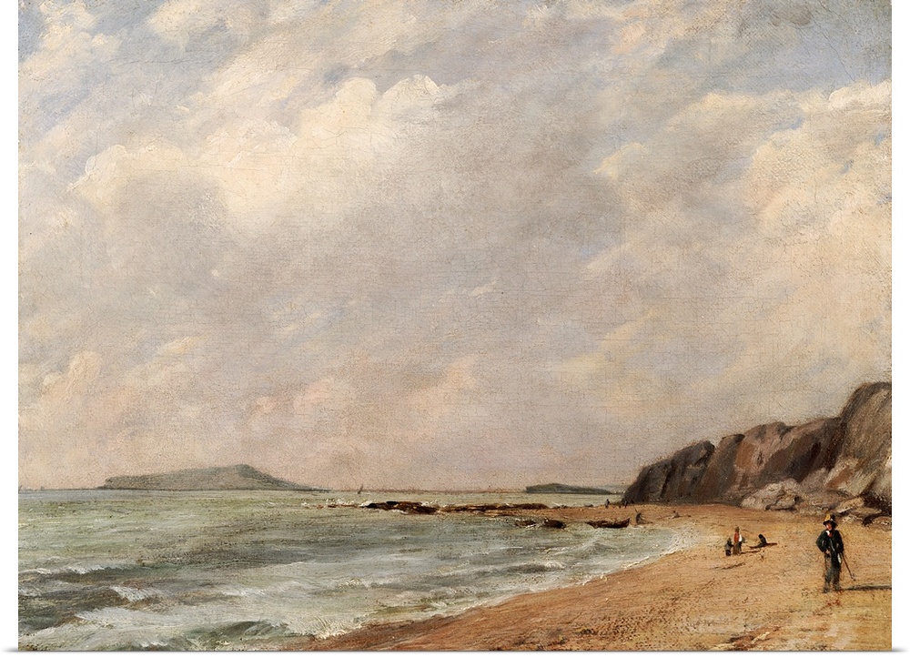CH376207 Credit: A View of Osmington Bay, Dorset, Looking Towards Portland Island by John Constable (1776-1837)Private Col...