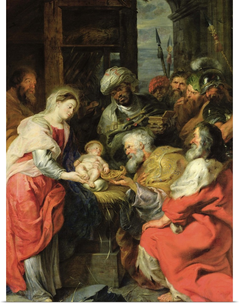 XIR24942 Adoration of the Magi, 1626-29 (oil canvas)  by Rubens, Peter Paul (1577-1640); oil on canvas; 283x219 cm; Louvre...