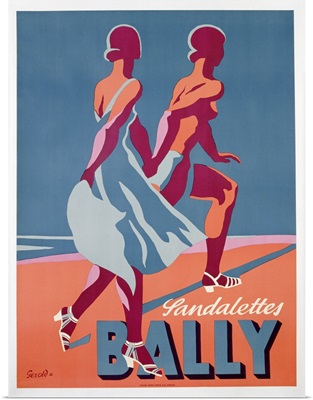 Advertisement for Bally sandals, 1935
