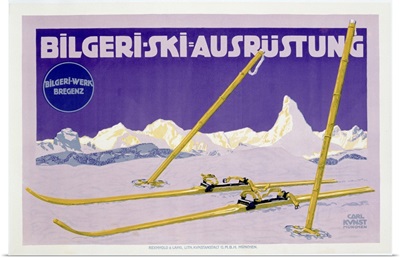 Advertisement for skiing in Austria, c.1912