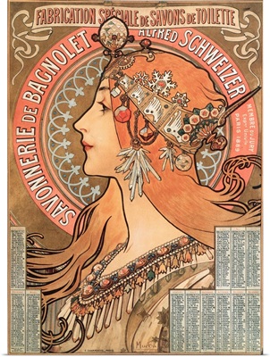 Advertising Illustration For Soap Company From A 1898 Calendar