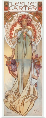 Advertising Illustration Representing Leslie Carter In Her New Play Kassa - 1908