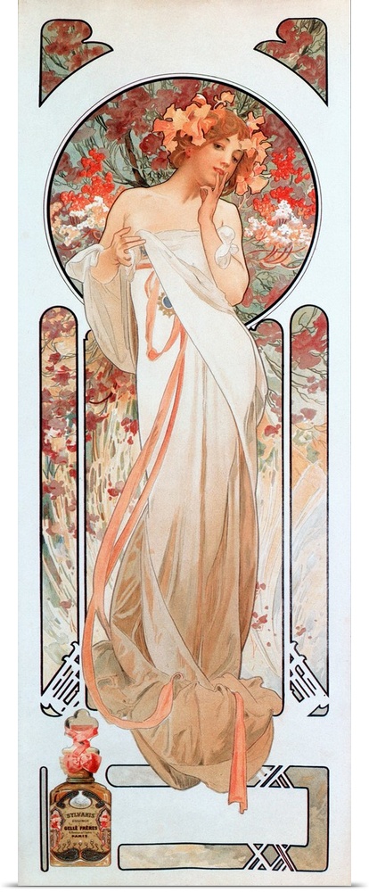 Advertising poster by Alphonse Mucha (1860-1939) for the fragrance "Sylvanis essence" 1899.